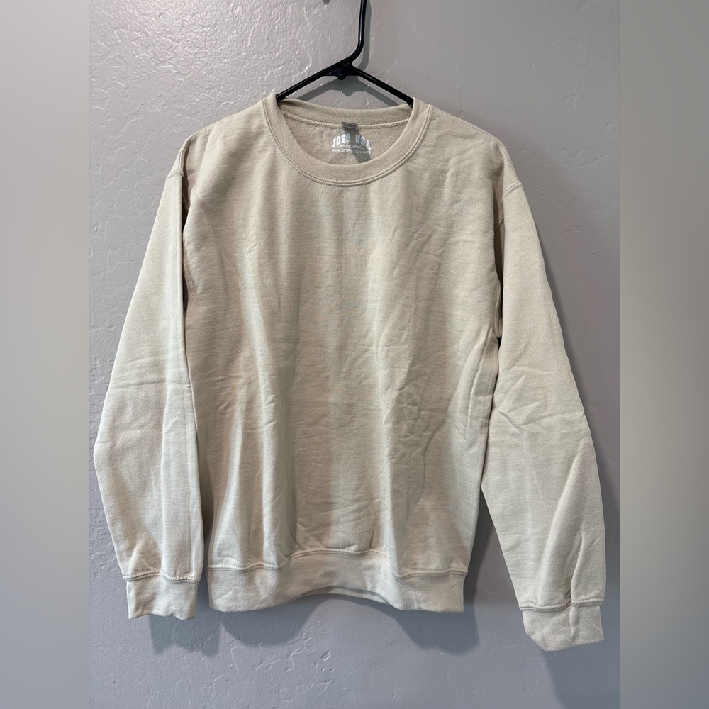 Joe’s USA Beige Pull Over Sweatshirt